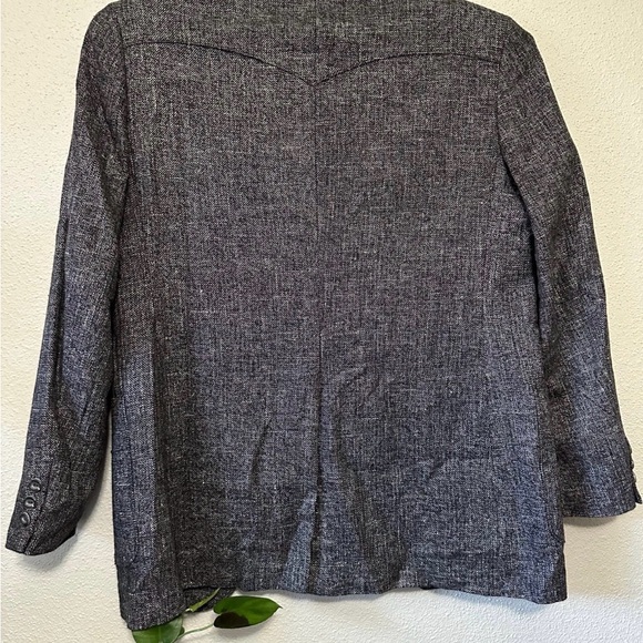 Panhandle Slim Charcoal Gray Textured Two-Button Sport Coat - Picture 9 of 10